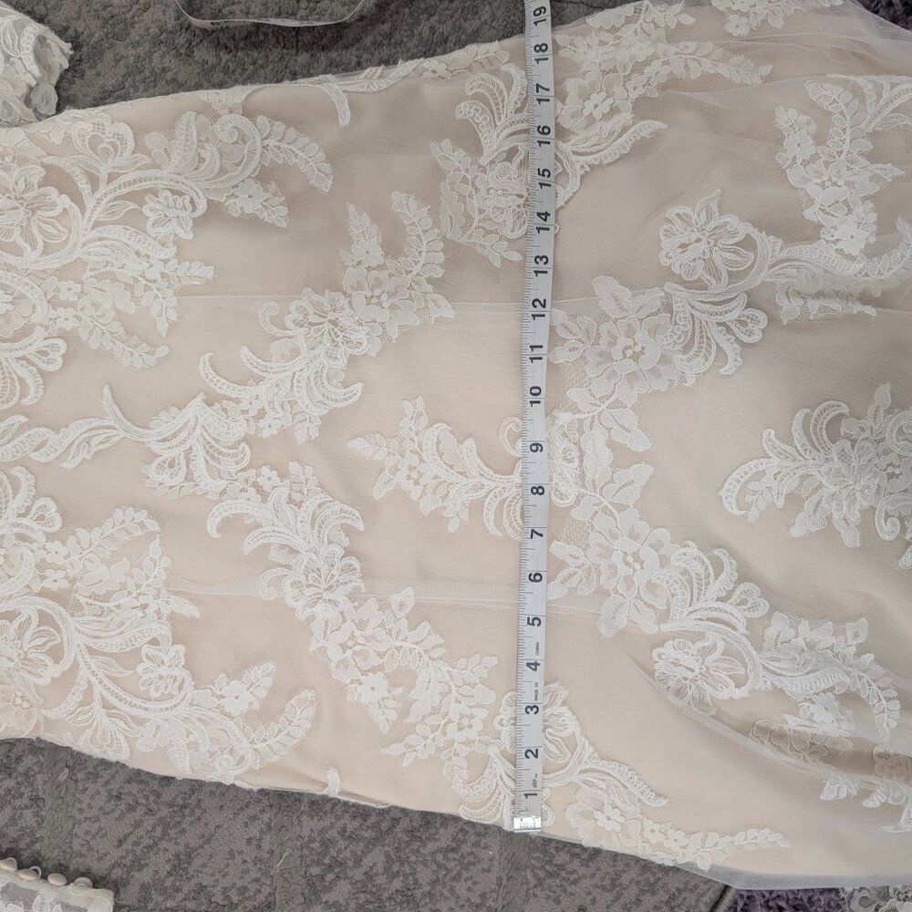 Morilee 5477 Ivory Fit and Flare Wedding Dress Size 10 - Picture 13 of 13